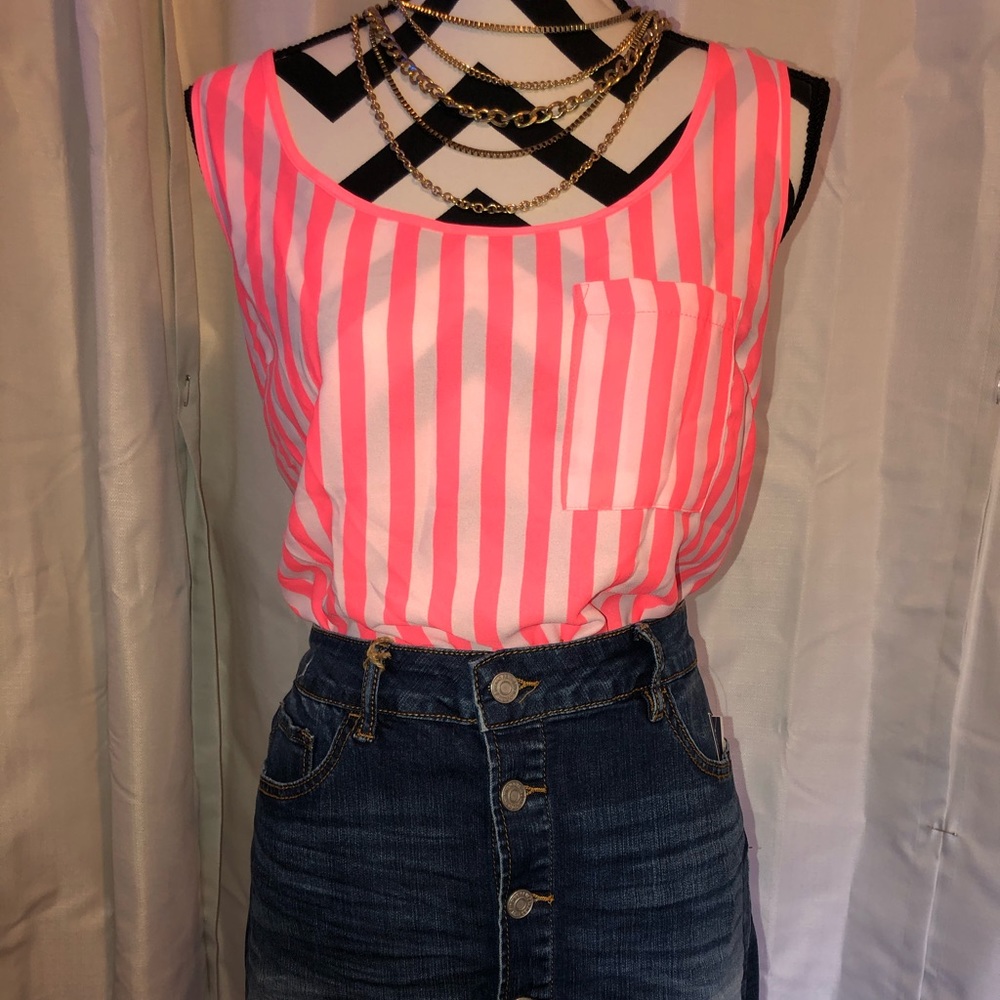 Neon pink tank forever 21